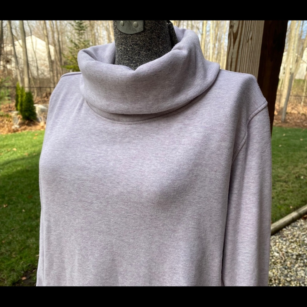 XL Cowlneck Lilac 90 DEGREES Crop Yoga Sweatshirt
